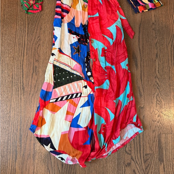 FARM RIO Printed Midi Length Dress XS - Picture 4 of 5